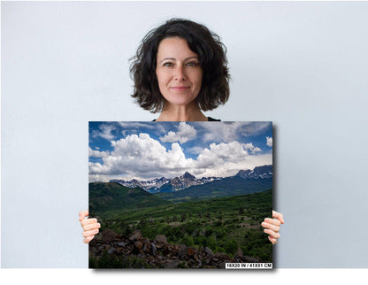 Breathtaking Views of Rocky Mountain Peaks from Colorado’s Telluride Wall Art Print Aluminum/Metal/Canvas Nature Landscape Photography