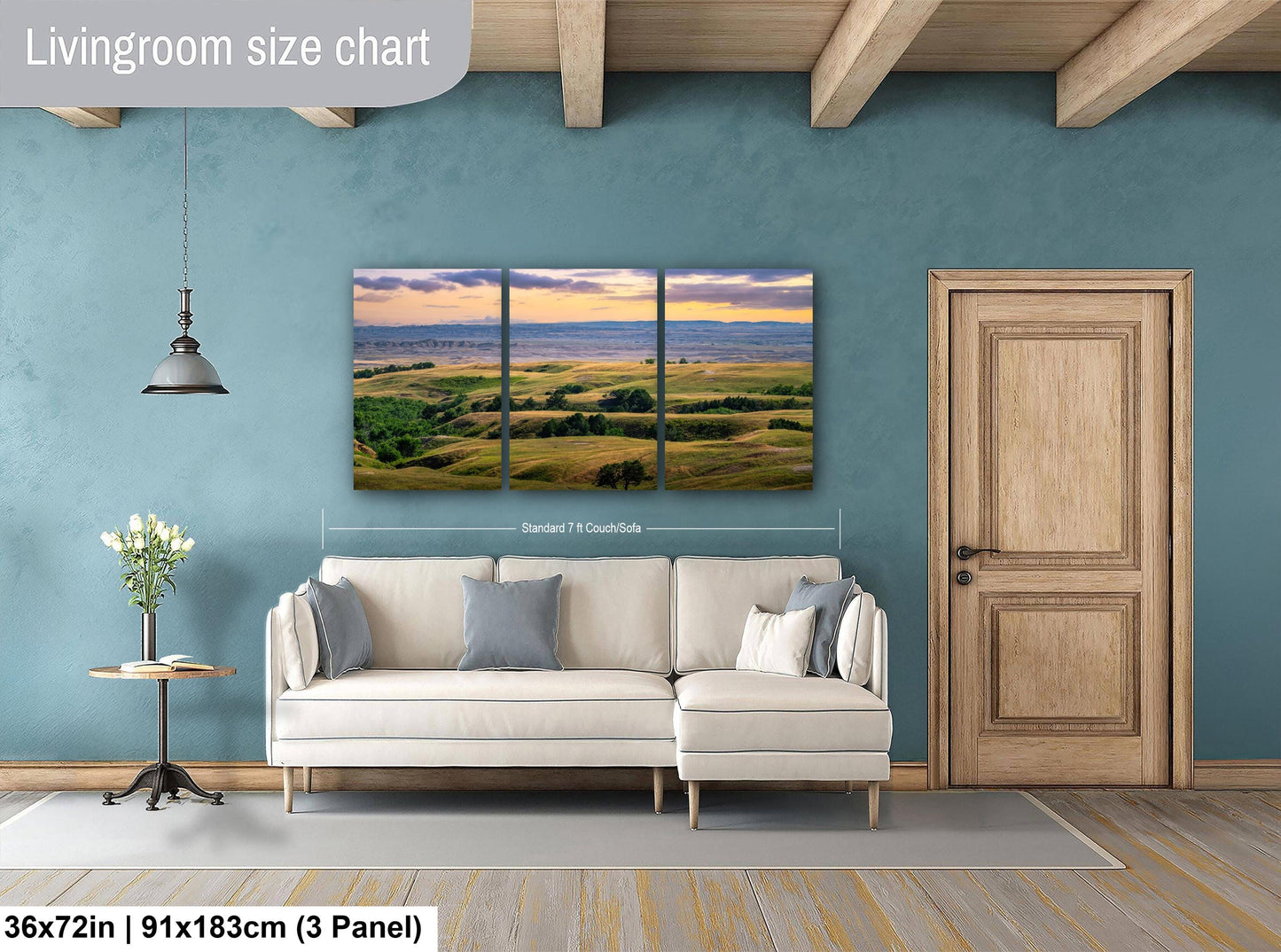 Badlands National Park, Rolling Hills Landscape, NaturePhotography Wall Art