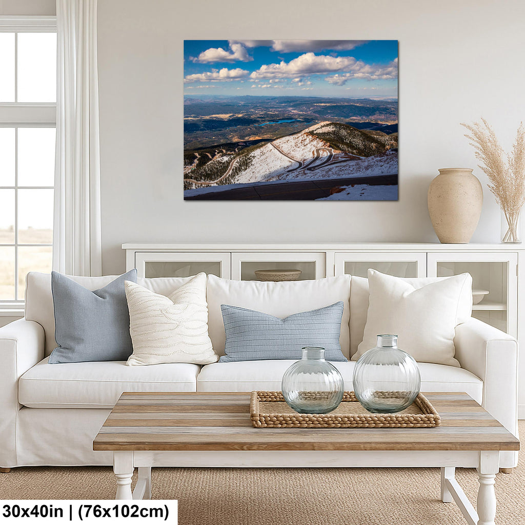 Summit Switchbacks: Pikes Peak Highway Colorado Springs CO Photo Wall Art