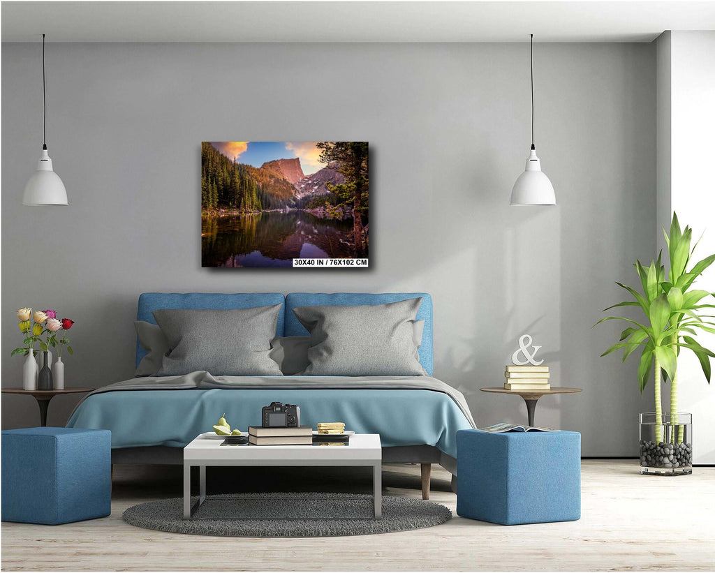 Dream Lake Sunrise Photography Print: Rocky Mountain National Park Wall Art