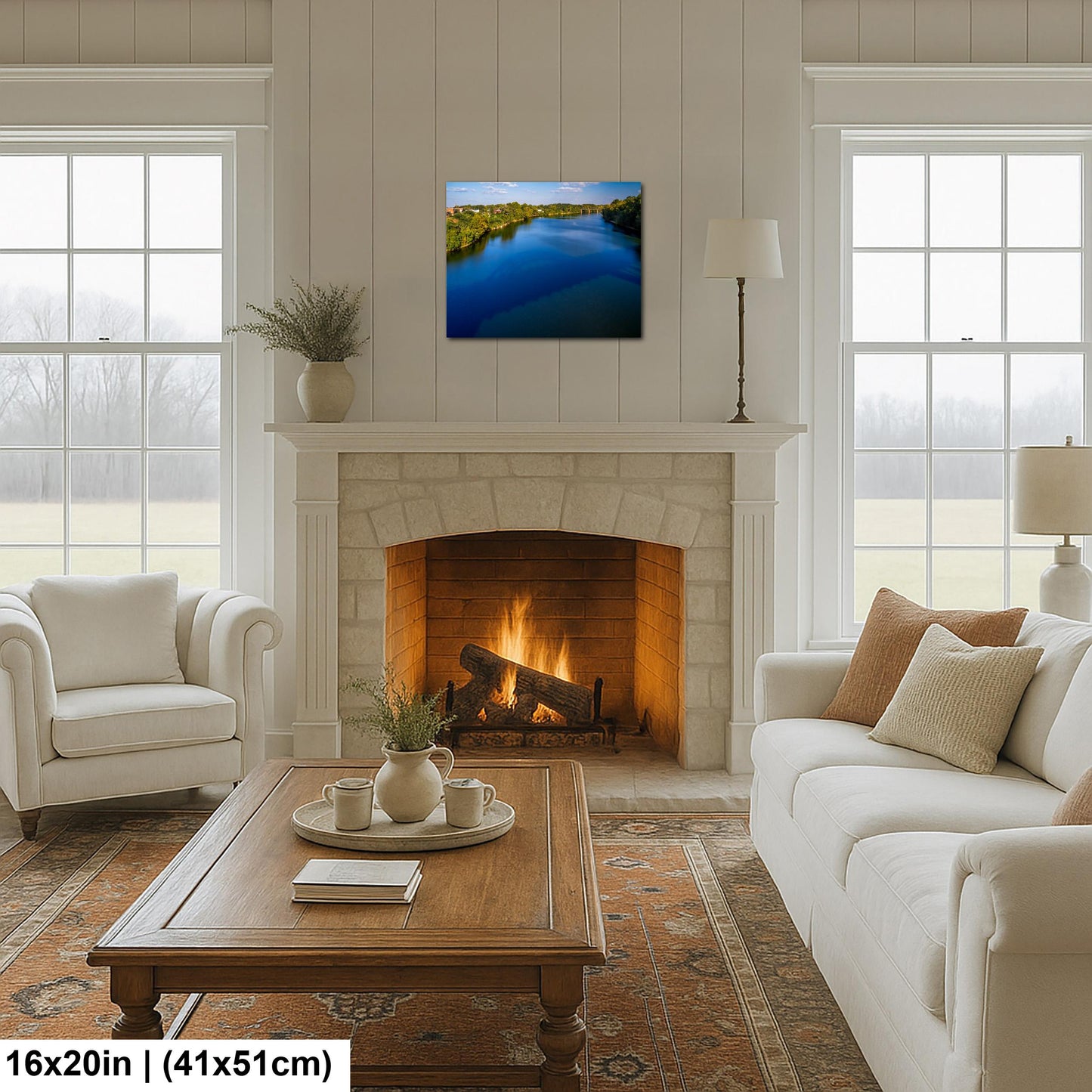 Selma Alabama River Bridge Reflection Photography Wall Art