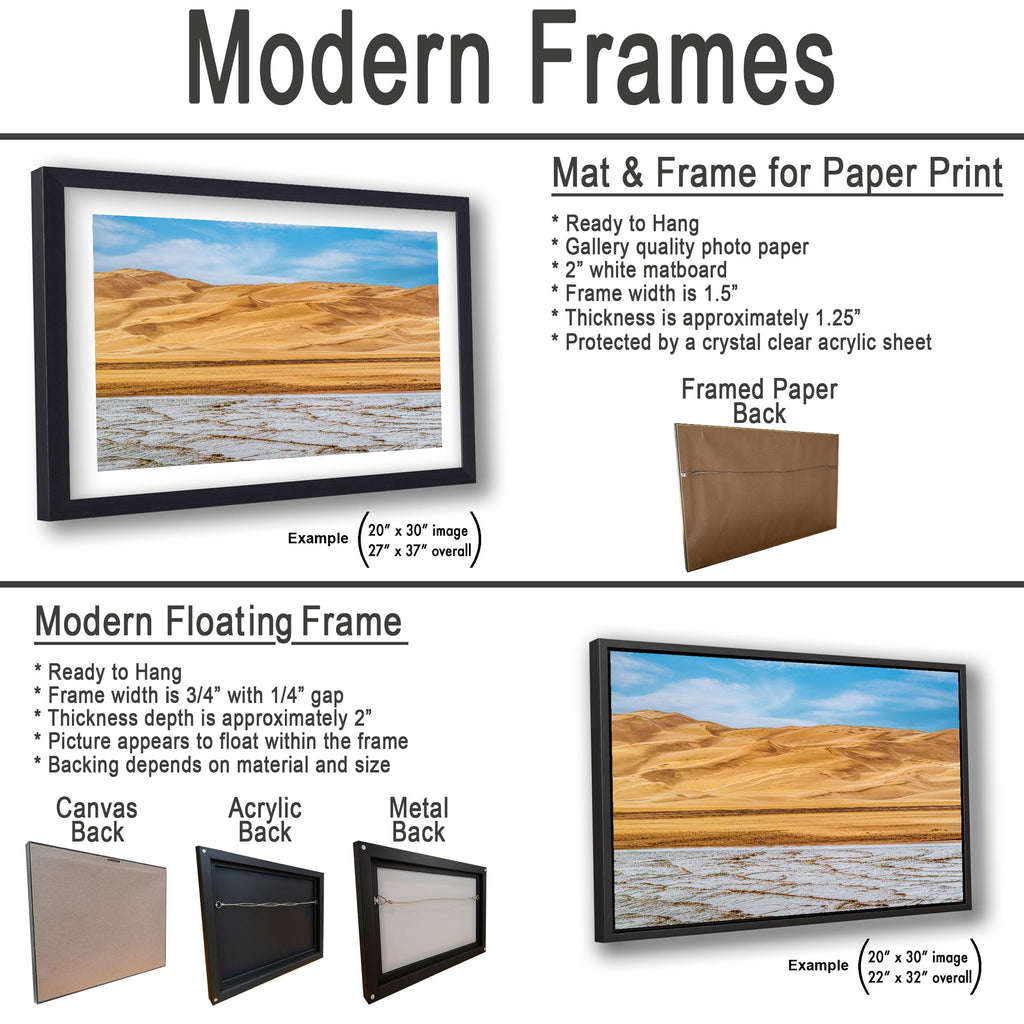 Great Sand Dunes Salt Flats Photography Print, Colorado National Park Desert Landscape, Southwestern Wall Art Decor