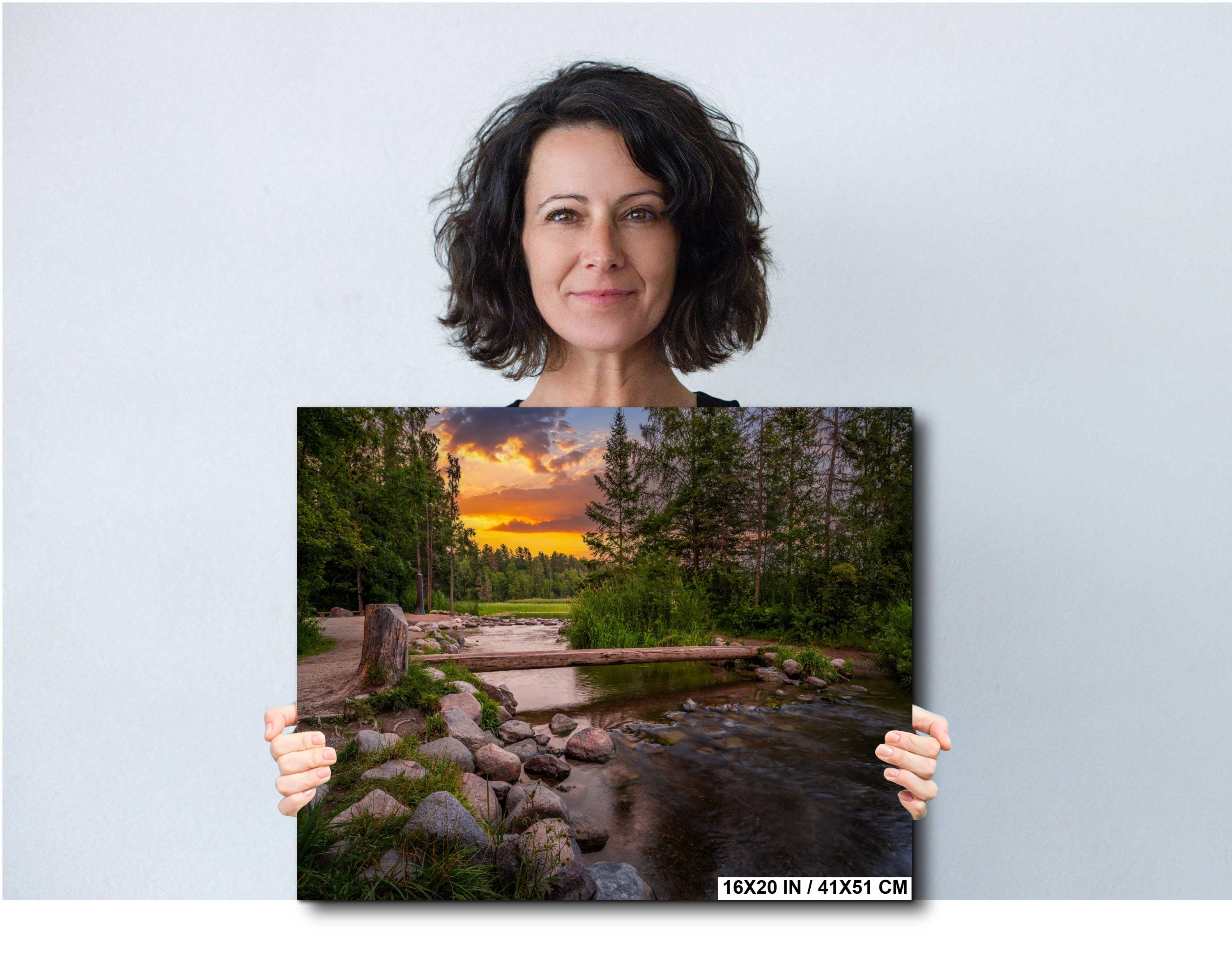 Lake Itasca Footbridge Sunset: Mississippi Headwaters Photography Wall Art