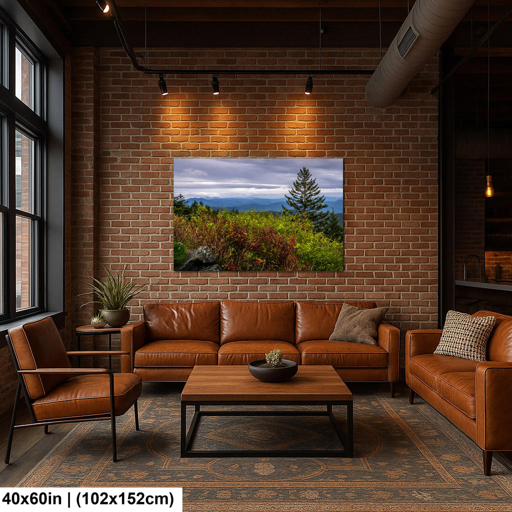 Autumn's Edge: Great Smoky Mountains Tennessee Nature Photography Wall Art