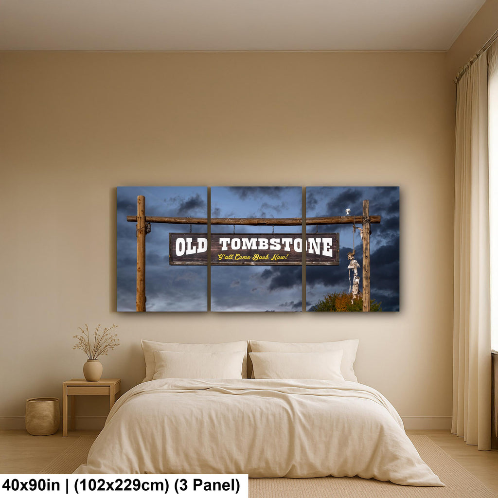 Old Tombstone Sign Wild West Entrance Landmark Arizona Photography Wall Art
