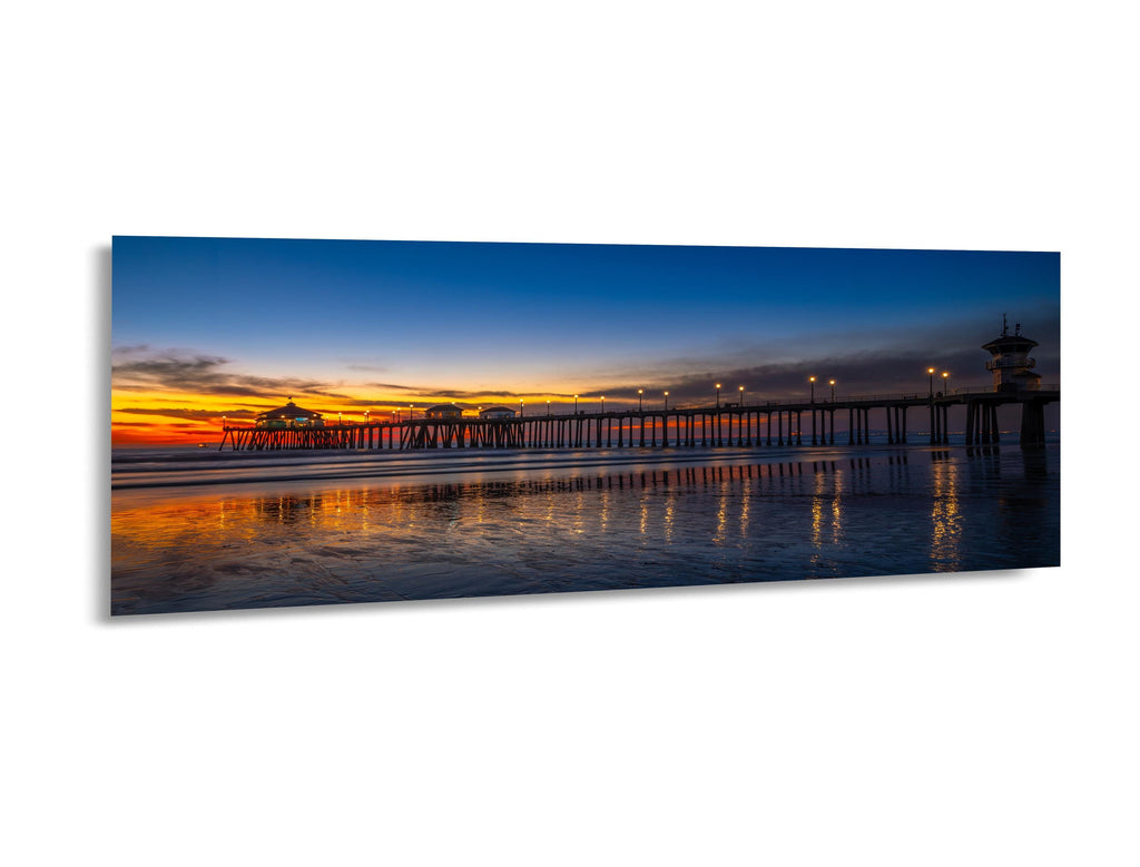 Pier Reflections: Huntington Beach Pier California Photography Wall Art