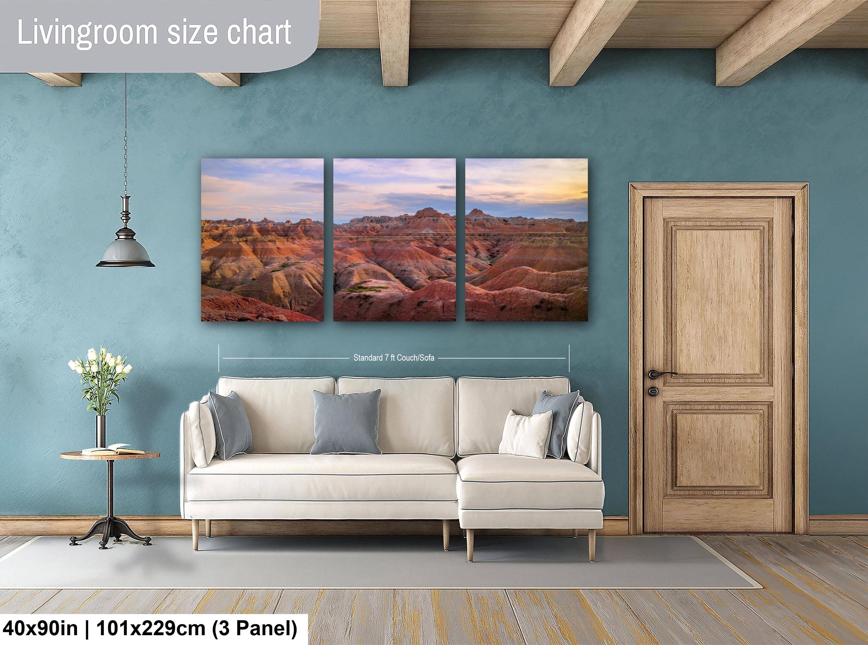 Badlands National Park Majestic Rock Formations, South Dakota Sunset Photography Wall Art