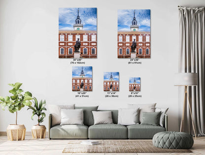 George Washington Statue Print: Independence Hall, Philadelphia Wall Art