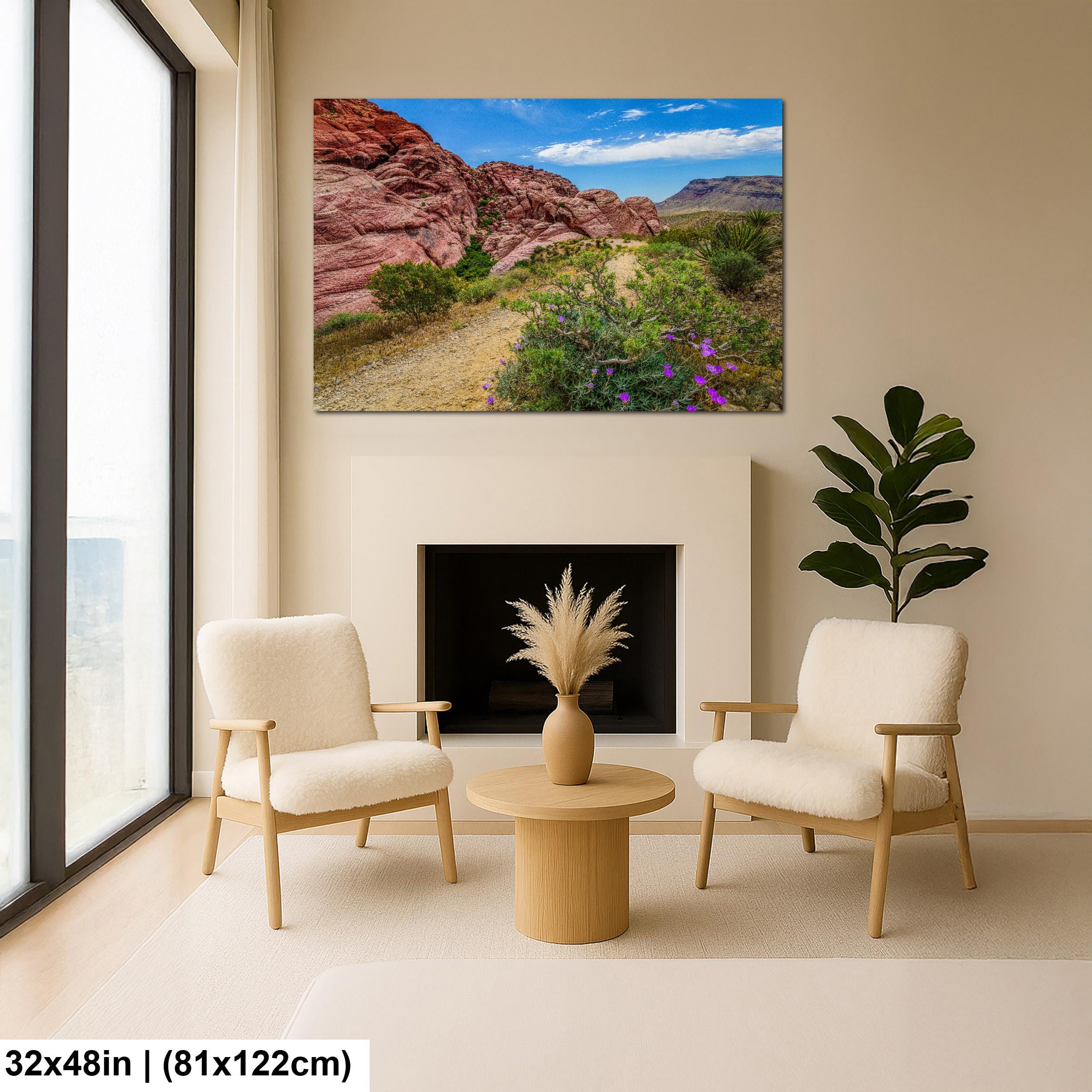 Wildflower Trail: Red Rock Canyon Las Vegas Nevada Photography Wall Art