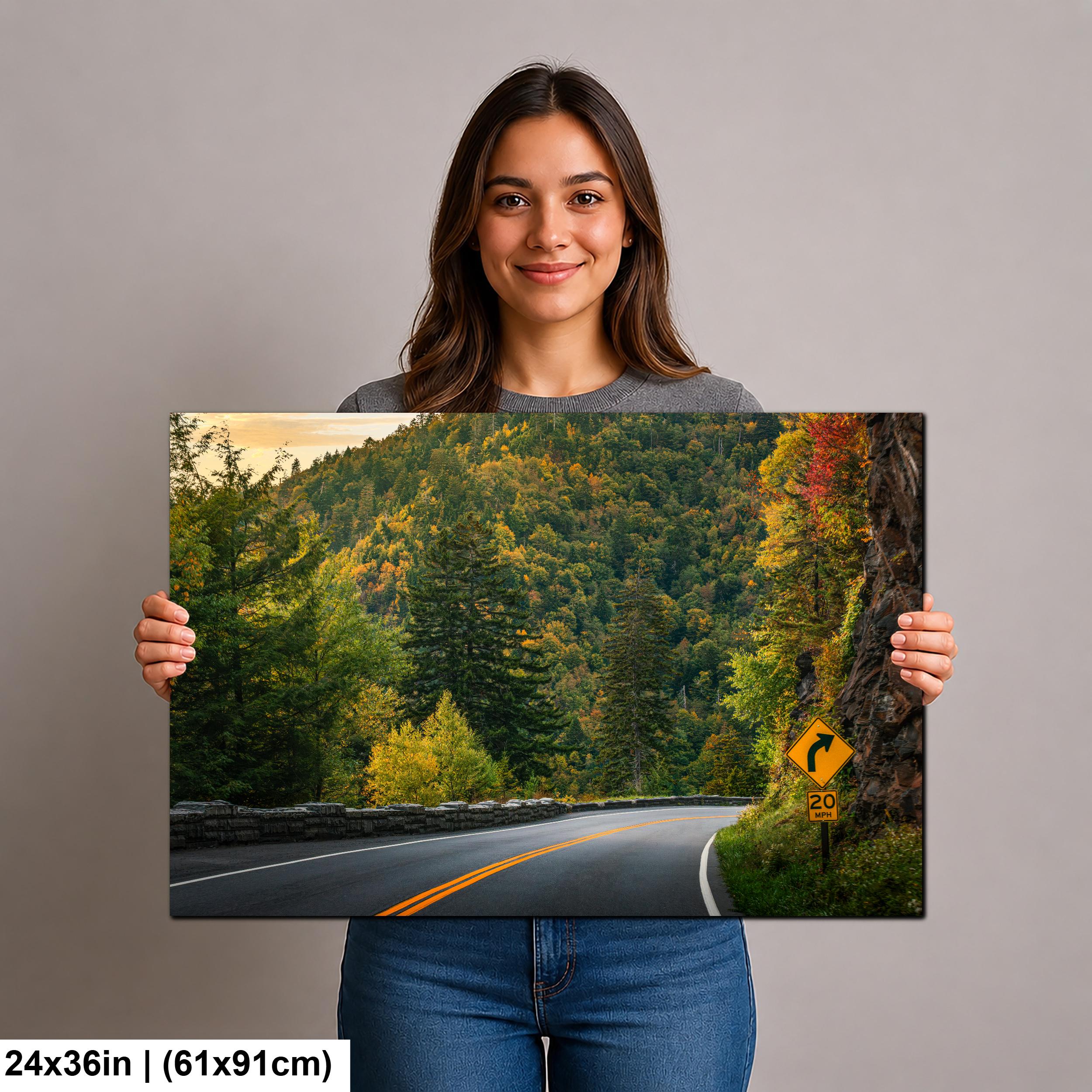 Mountain Curve: Great Smoky Mountains NP Tennessee Photography Wall Art