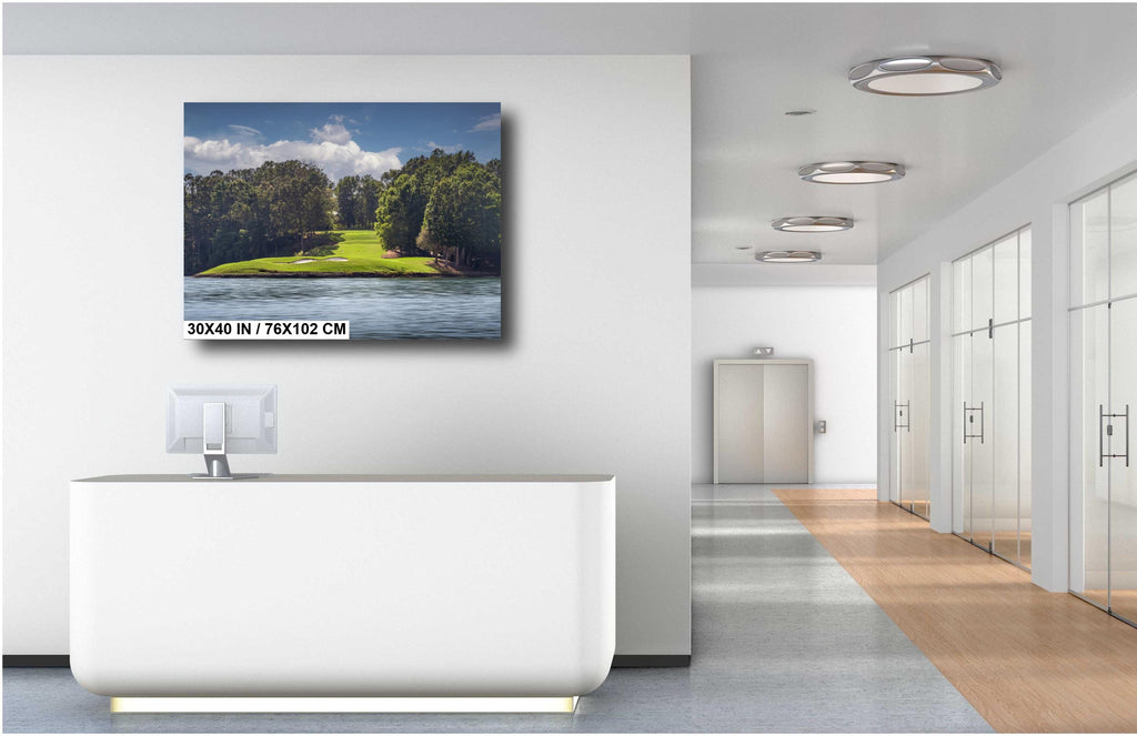 Gorgeous Golf Green at The Cliffs at Keowee Vineyards Seen From Lake Keowee South Carolina Print Wall Art Aluminum/Acrylic/Metal/Canvas