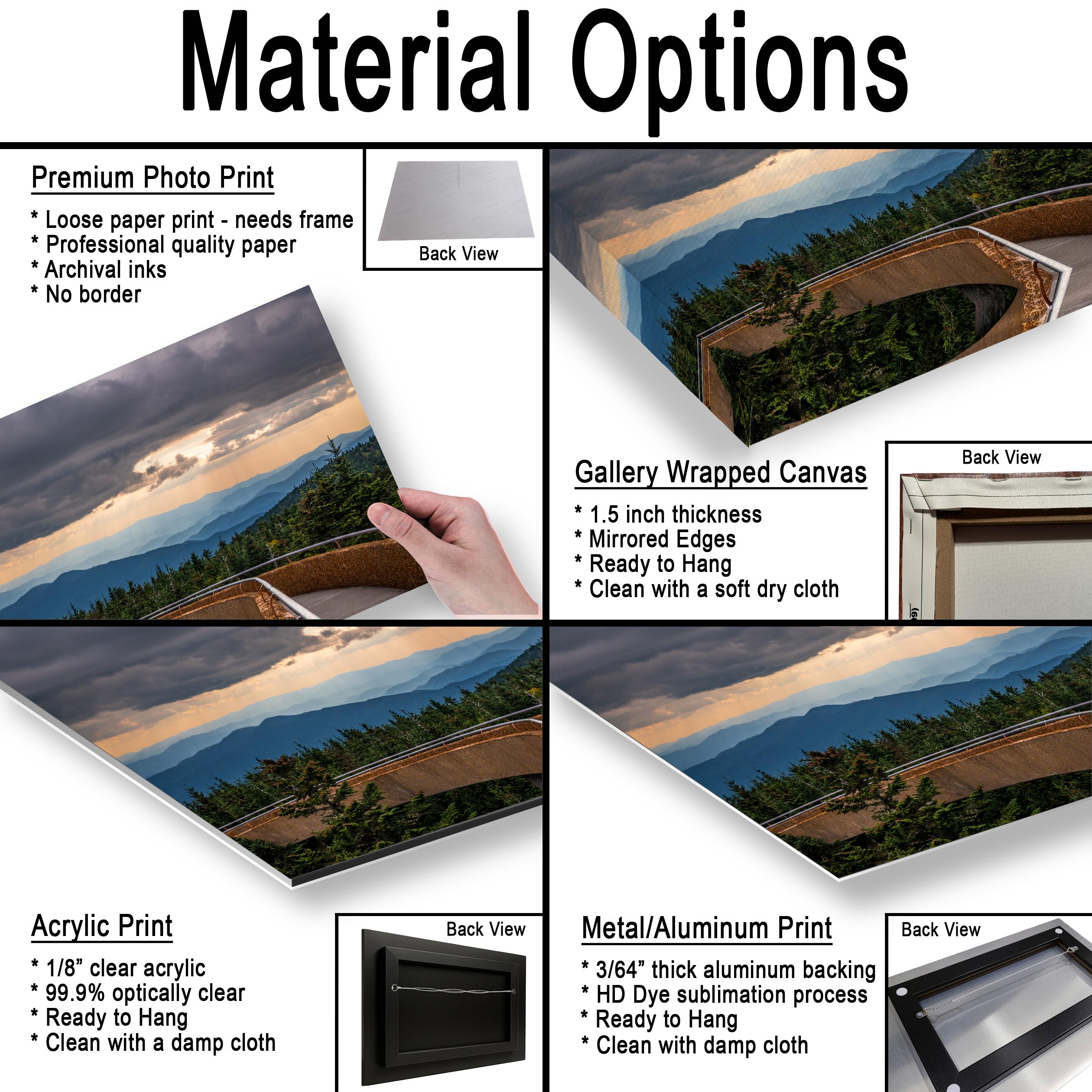 Storm's Light: Clingmans Dome Great Smoky Mountains Tennesse Photo Wall Art