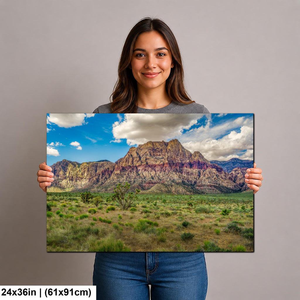 Crimson Sandstone Peak: Red Rock Canyon Las Vegas Nevada Photo Wall Art