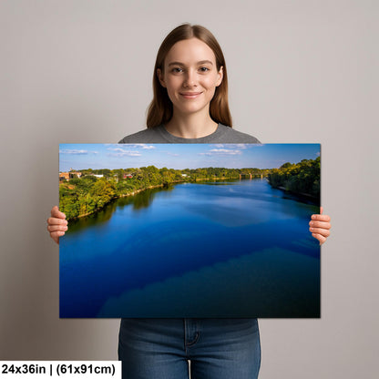 Selma Alabama River Bridge Reflection Photography Wall Art