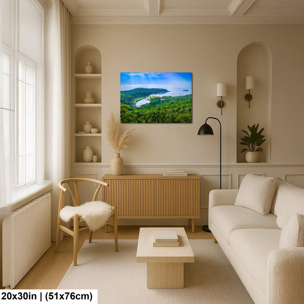Sand Beach Cove: Acadia National Park Maine Seascape Photography Wall Art
