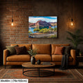 Colorado River at Parker Arizona Photography Print, Quartzsite Desert Landscape, Arizona Flag, Mountain Lake Wall Art