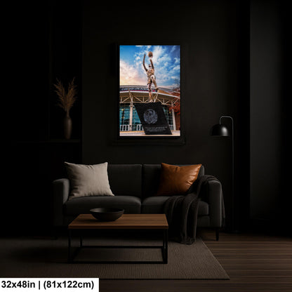 A'ja Wilson Statue Print, Colonial Life Arena USC Columbia Photography Wall Art
