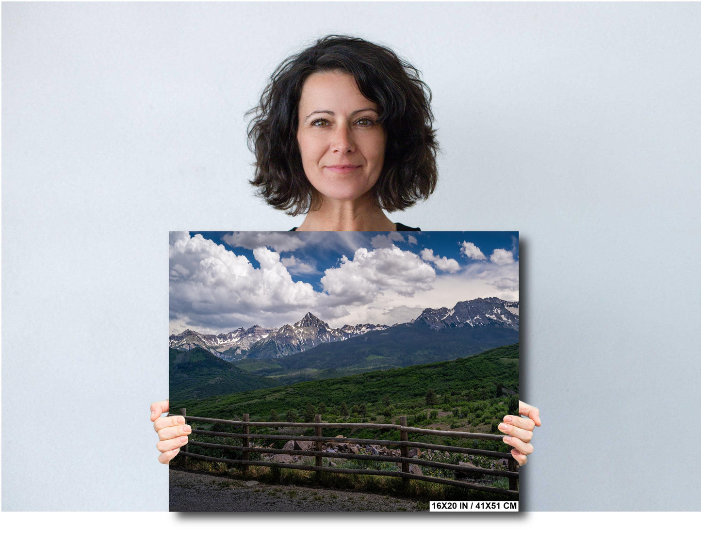 Colorado’s Million Dollar Highway Overlooking San Juan Rocky Mountains View Wall Art Print Alpine Peaks Aluminum/Acrylic/Metal/Canvas