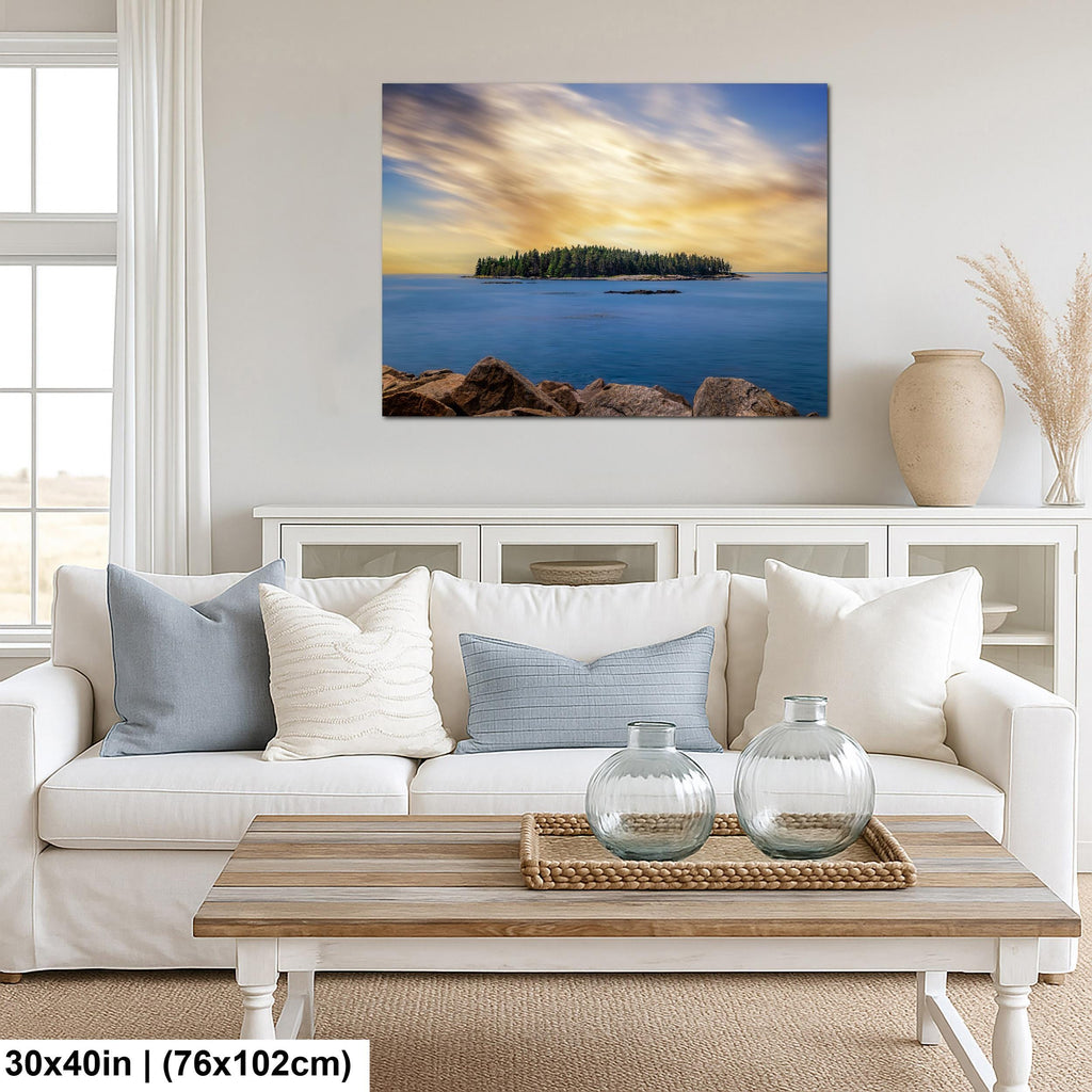 Schoodic Peninsula: Acadia National Park Maine Sunset Photography Wall Art
