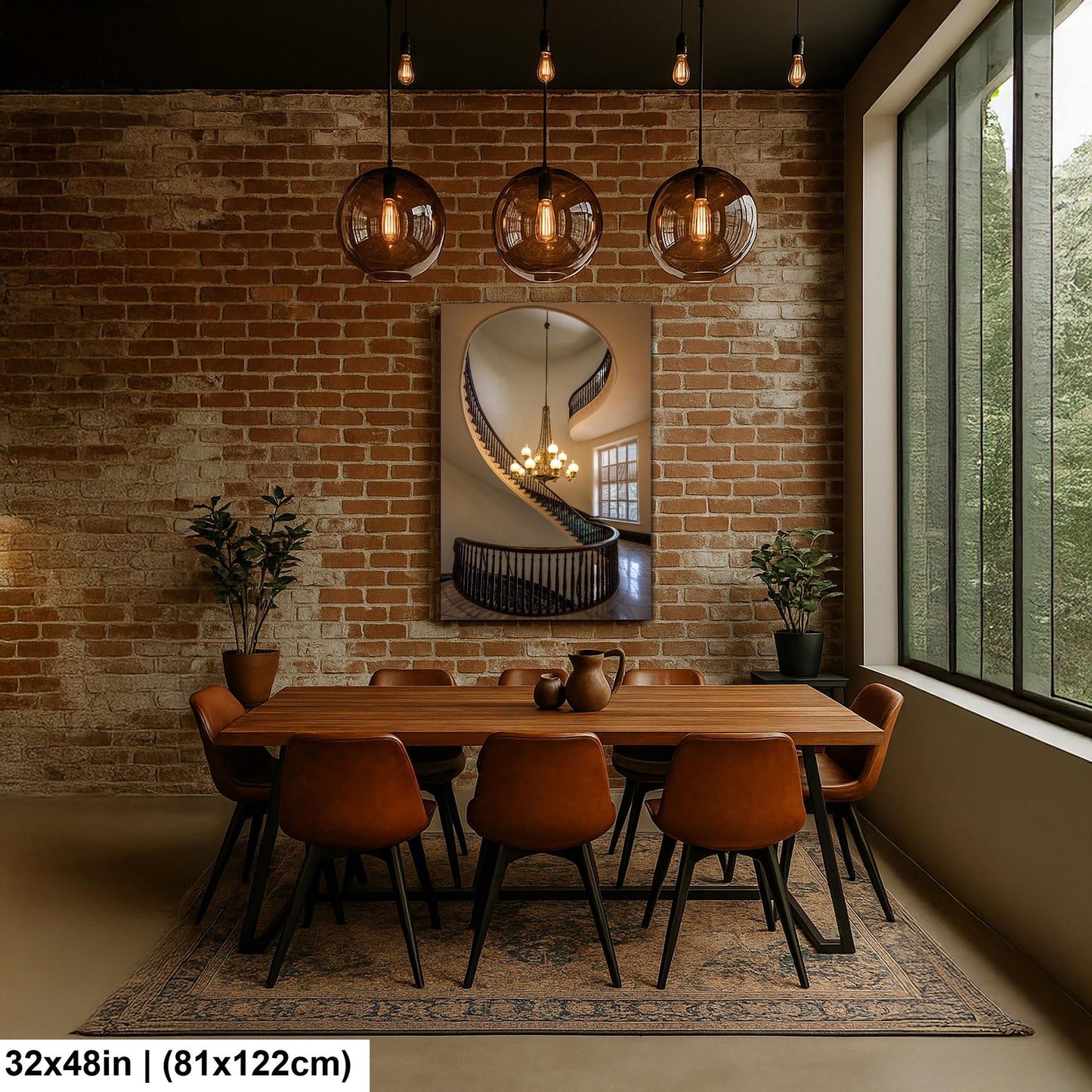 Spiral Staircase and Chandelier, Alabama State Capitol Wall Art