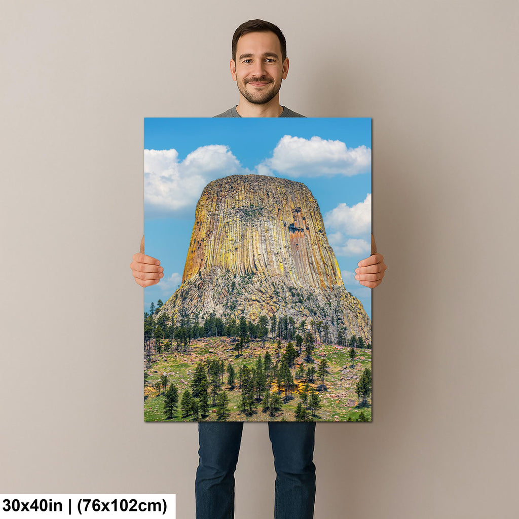 Monumental Ascent: Devils Tower Wyoming National Monument Photo Wall Art
