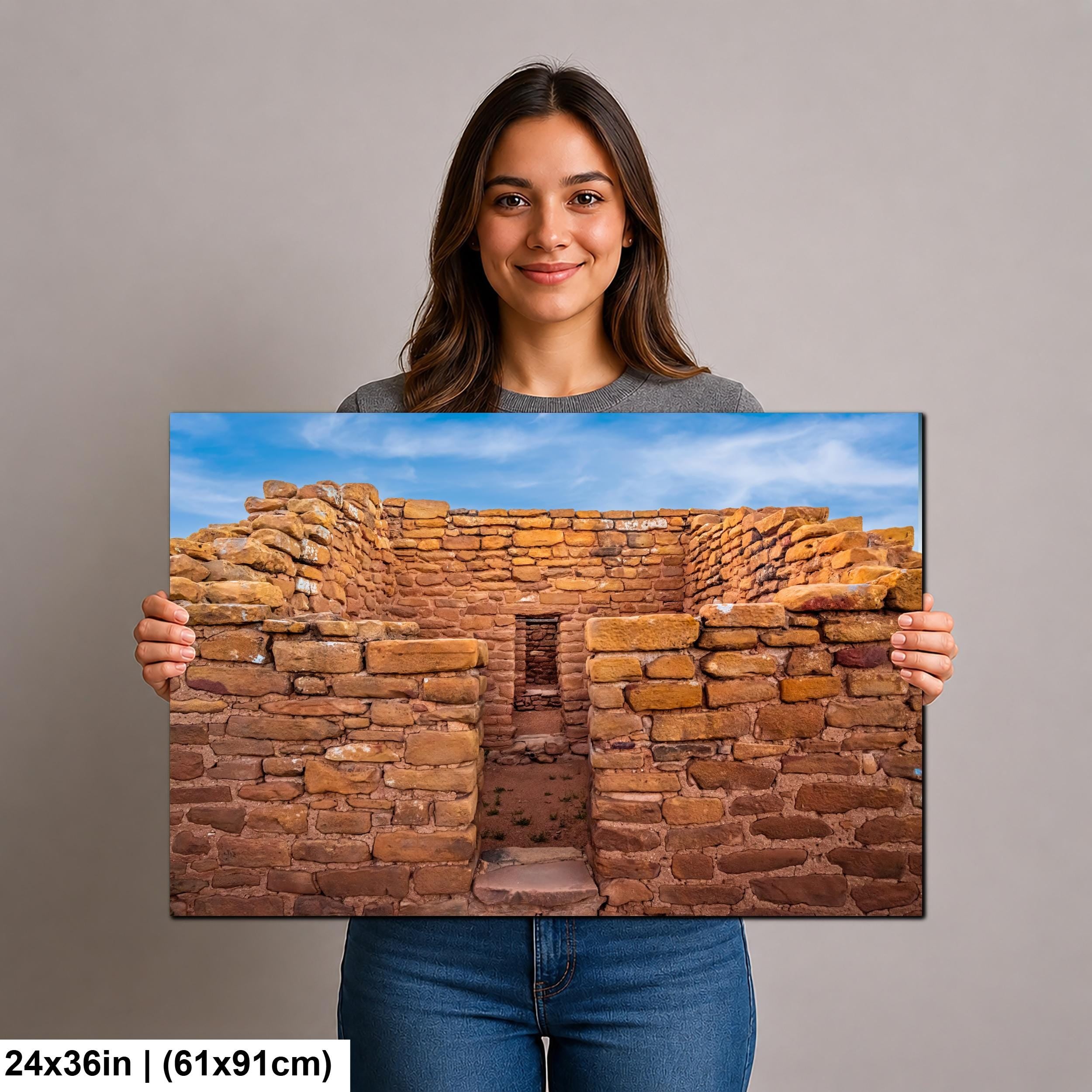 Ancient Pueblo Ruins at Mesa Verde National Park Colorado Photography Print, Southwest Wall Art, Ancestral Home Decor