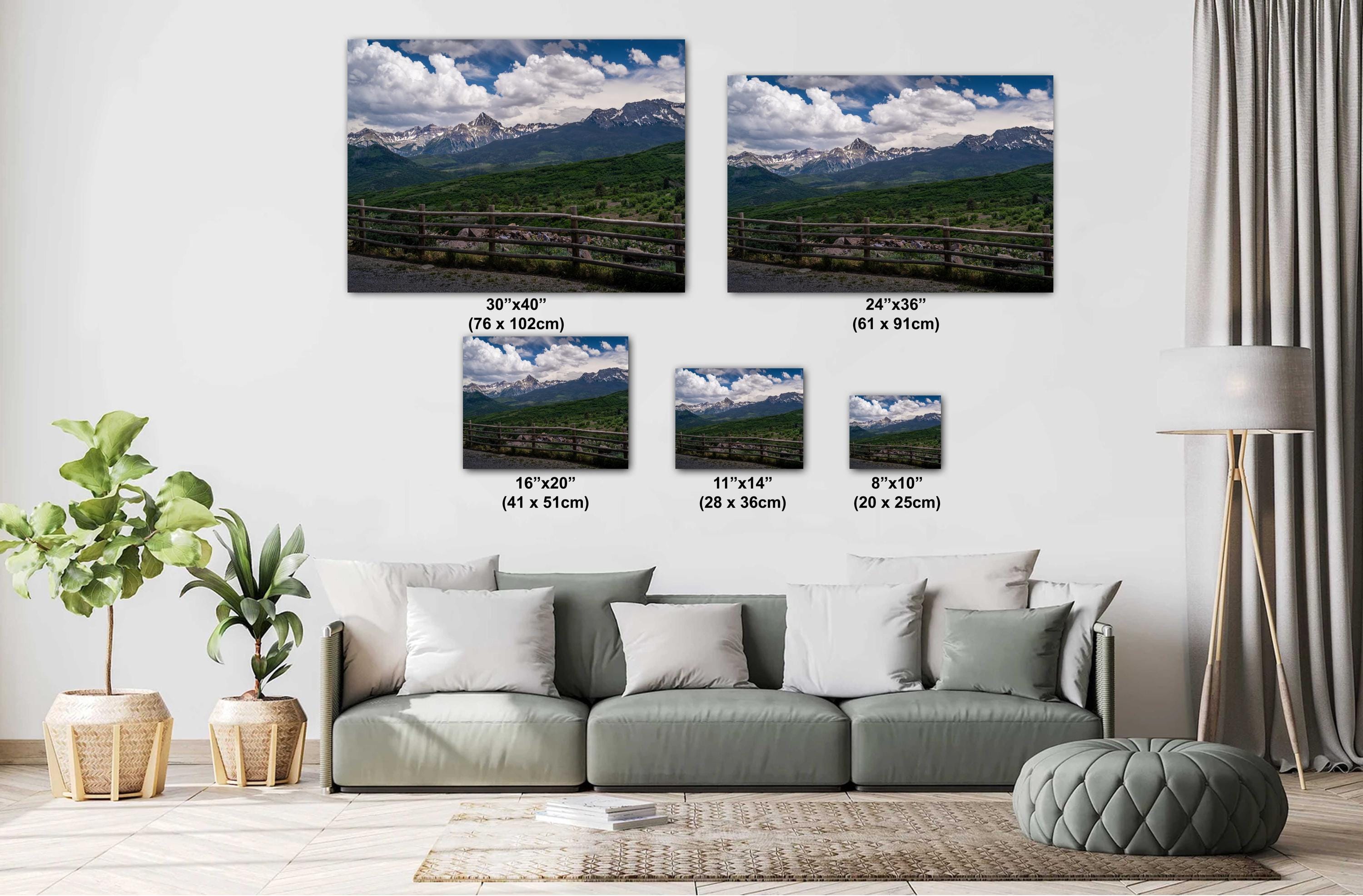 Million Dollar Highway Print: San Juan Rocky Mountains View