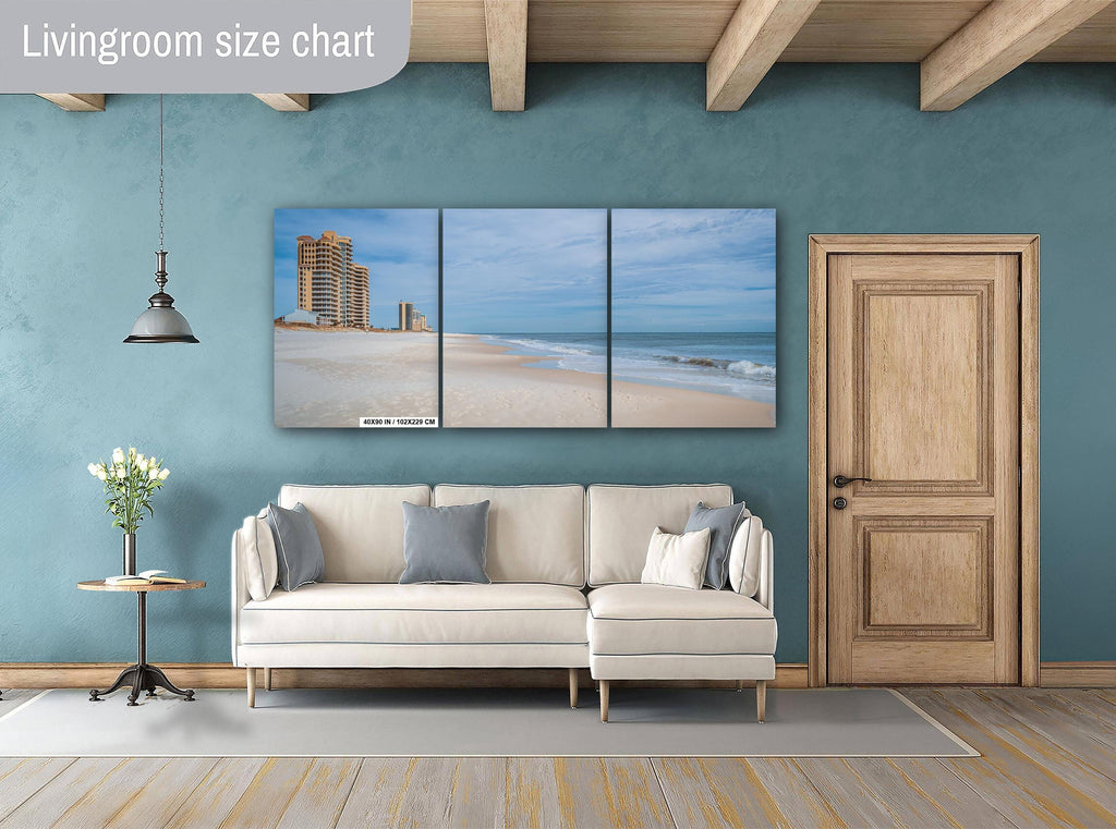 Quiet Perdido Key Beach with Lone Towers Florida Panhandle Winter Print Wall Art Photography Aluminum/Acrylic/Metal/Canvas Travel Decor