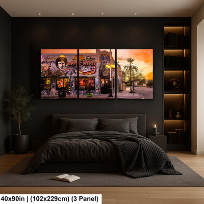 Tucson Mural - Hippie Gypsy at Sunset, Arizona Street Art Photography Print