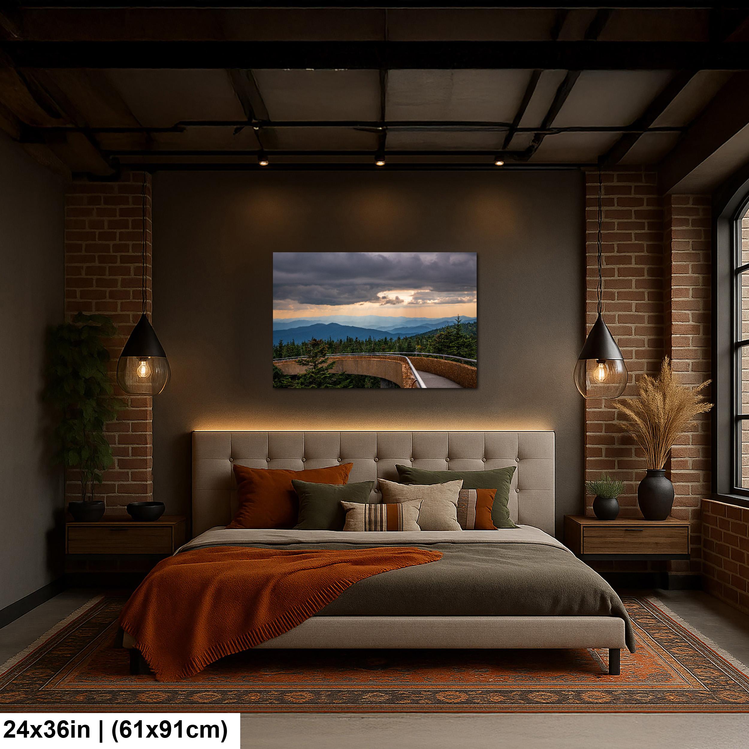 Storm's Light: Clingmans Dome Great Smoky Mountains Tennesse Photo Wall Art