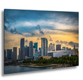 Miami Skyline Sunset Fine Art Photography Print, Biscayne Bay Cityscape, Florida Coastal Urban Wall Decor, Modern Landscape Artwork