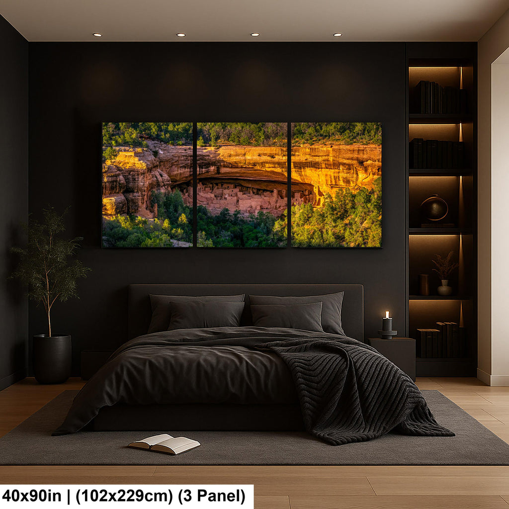 Cliff Palace Sunset at Mesa Verde National Park, Cortez Colorado Photography Print