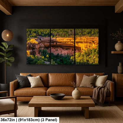 Cliff Palace Sunset at Mesa Verde National Park, Cortez Colorado Photography Print