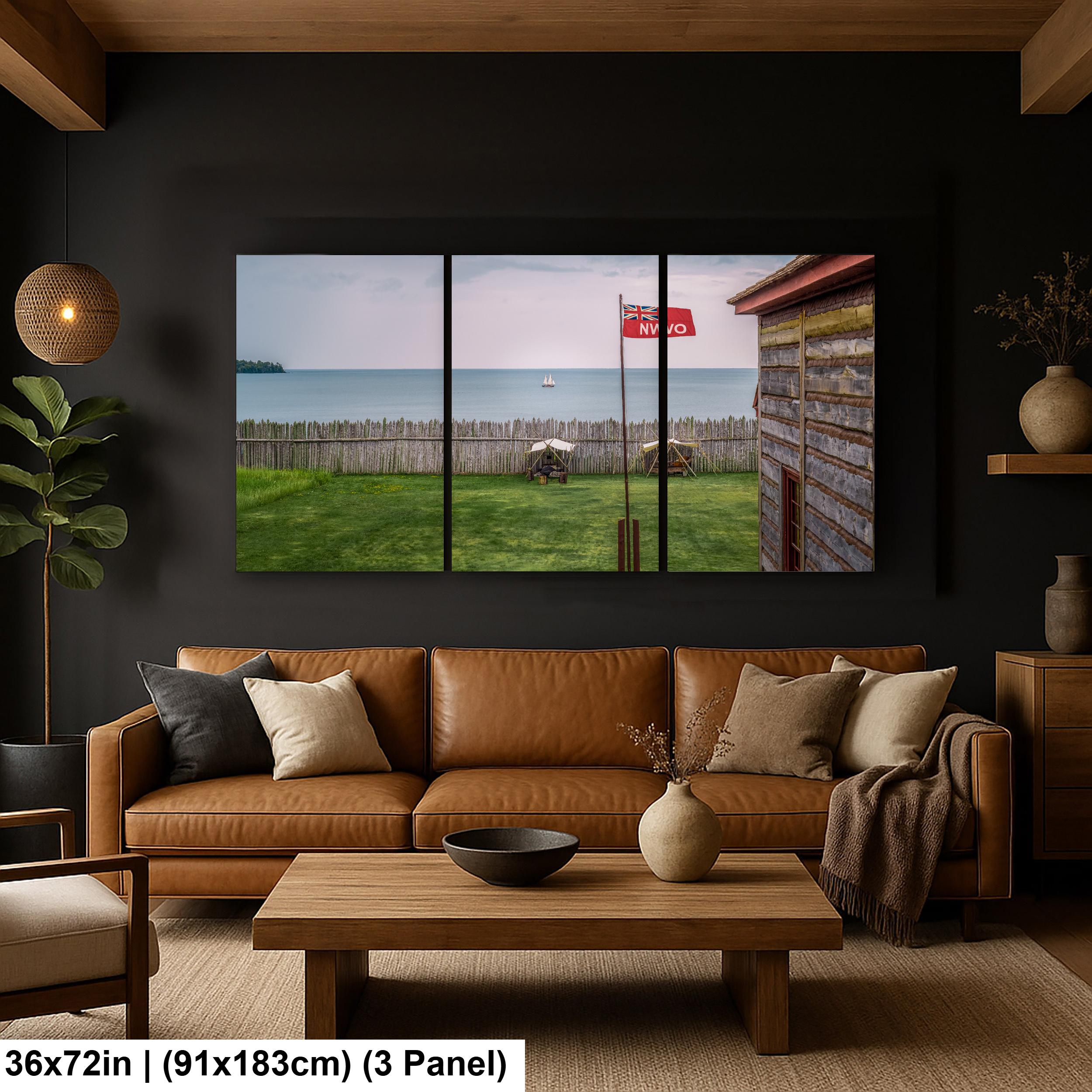 Grand Portage Fort Lake Superior View, Historic Minnesota Trading Post, Nautical Wall Art Photography Print