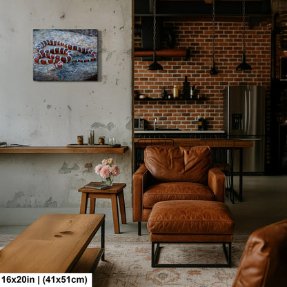 Arizona Mountain Kingsnake Print – Vibrant Desert Wildlife Art Canvas