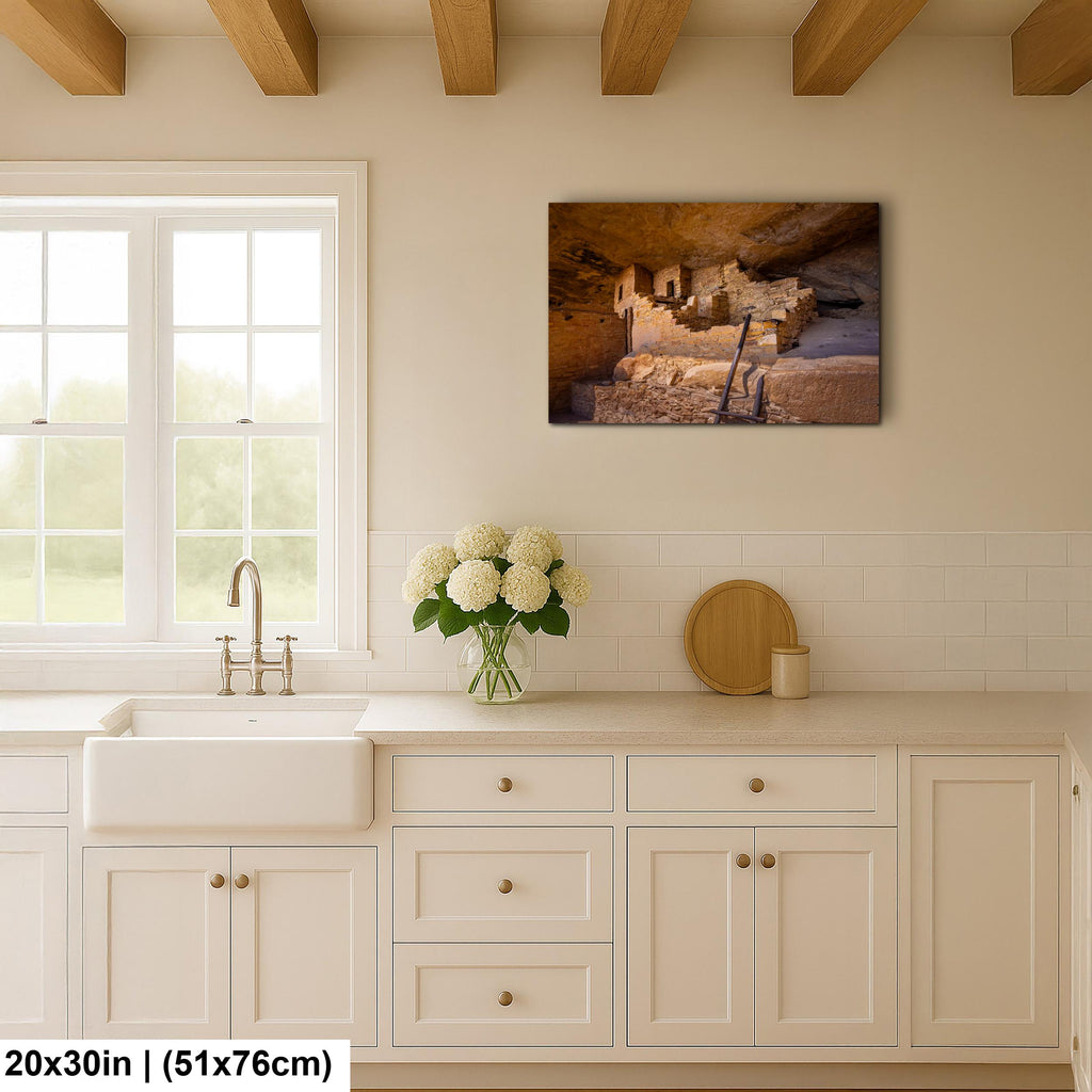 Ancient Cliff Dwelling at Mesa Verde National Park, Cortez Colorado Photography Print