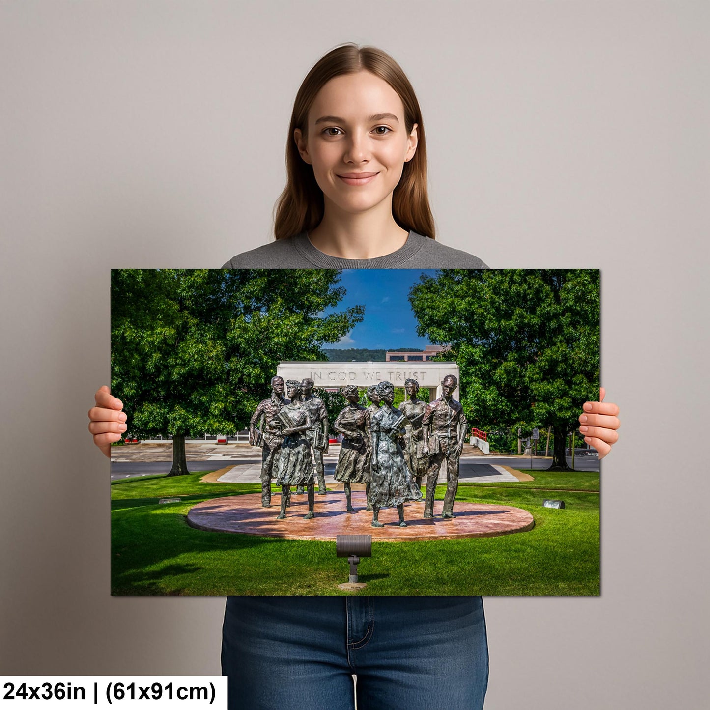 Little Rock Nine Memorial Print, Civil Rights Photography, Arkansas Wall Art