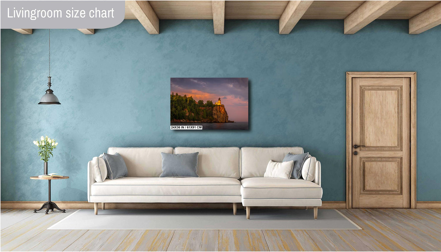 Split Rock Lighthouse Print - Minnesota North Shore Coastal Landscape Wall Art