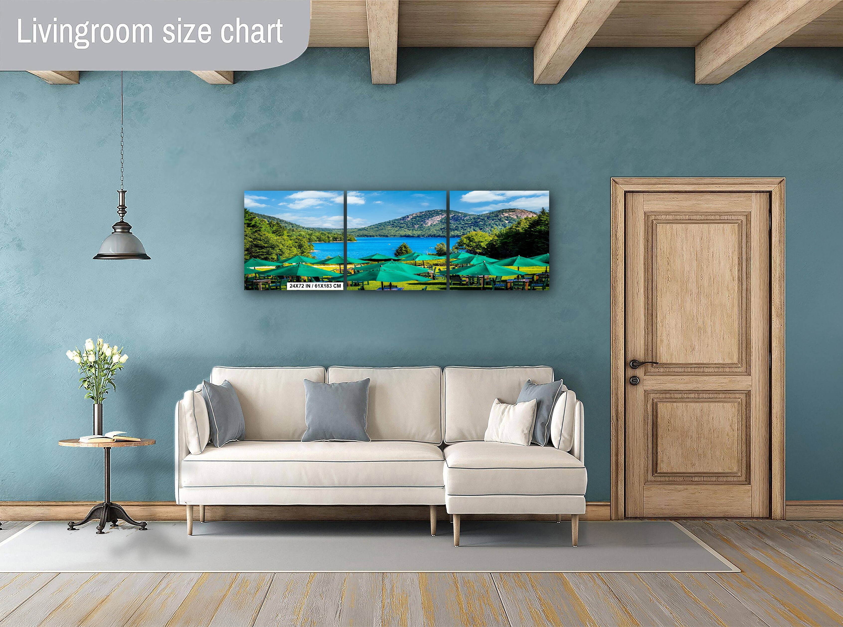 Acadia National Park Print: Jordan Pond Tea House, Maine Wall Art