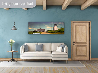 Highland Lighthouse Wall Art - Cape Cod Lighthouse Print | Nautical Canvas Decor