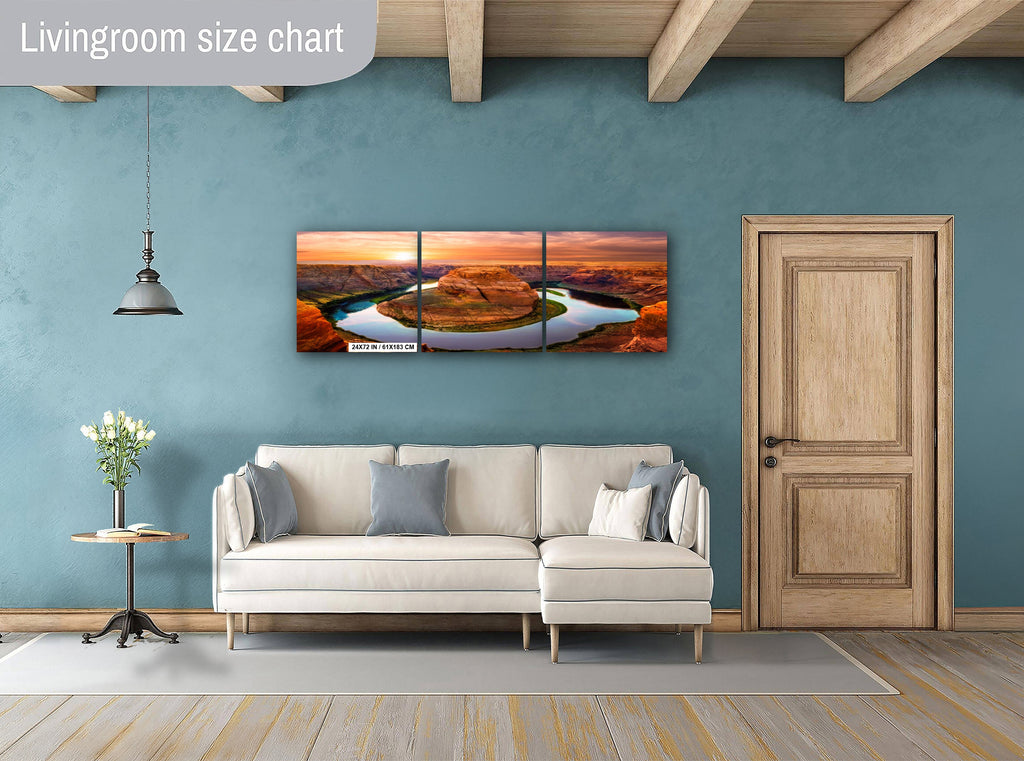 Horseshoe Bend Sunset Photo: Arizona Wall Art Home Decor