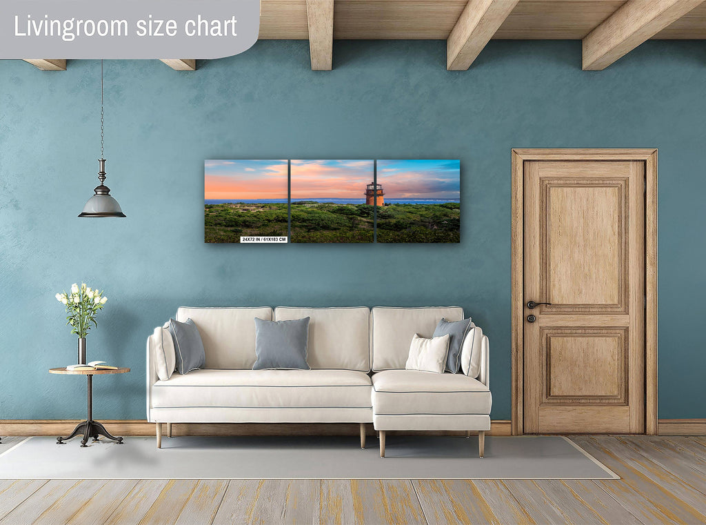 Gay Head Lighthouse Print: Martha's Vineyard Nautical Wall Art