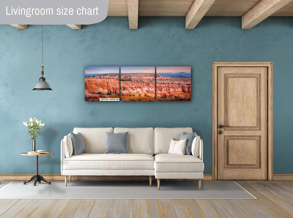 Nature's Artistry: Bryce Canyon Landscape Photography Utah National Park Canvas Print Wall Art