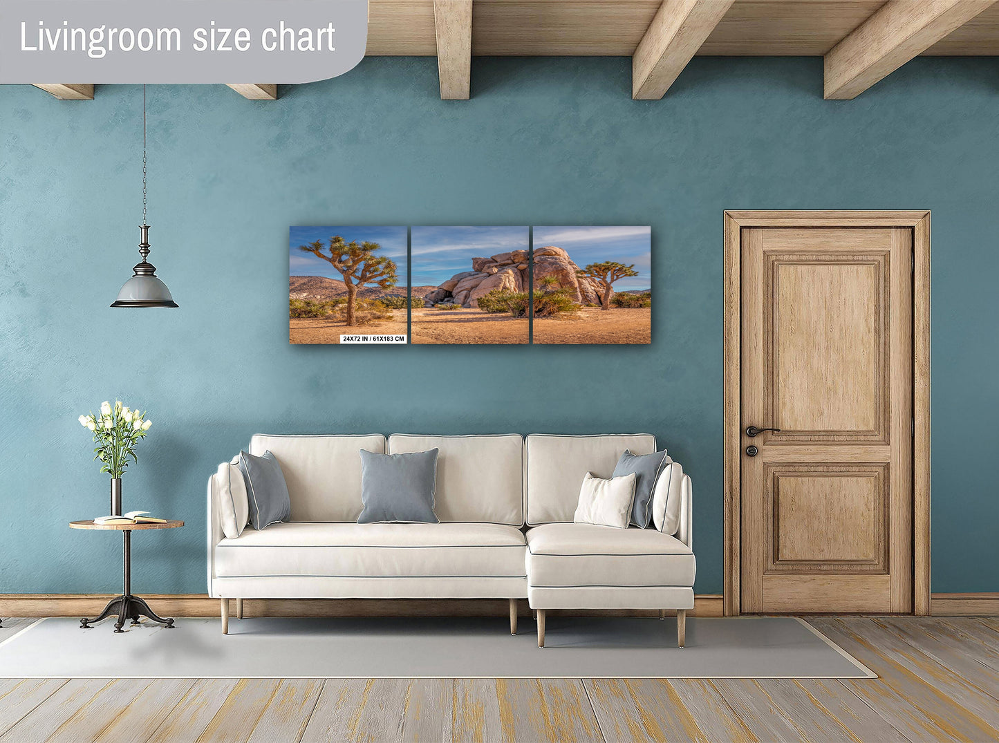 Joshua Tree Rock Art - California Desert Landscape Canvas Print | Premium Wall Decor