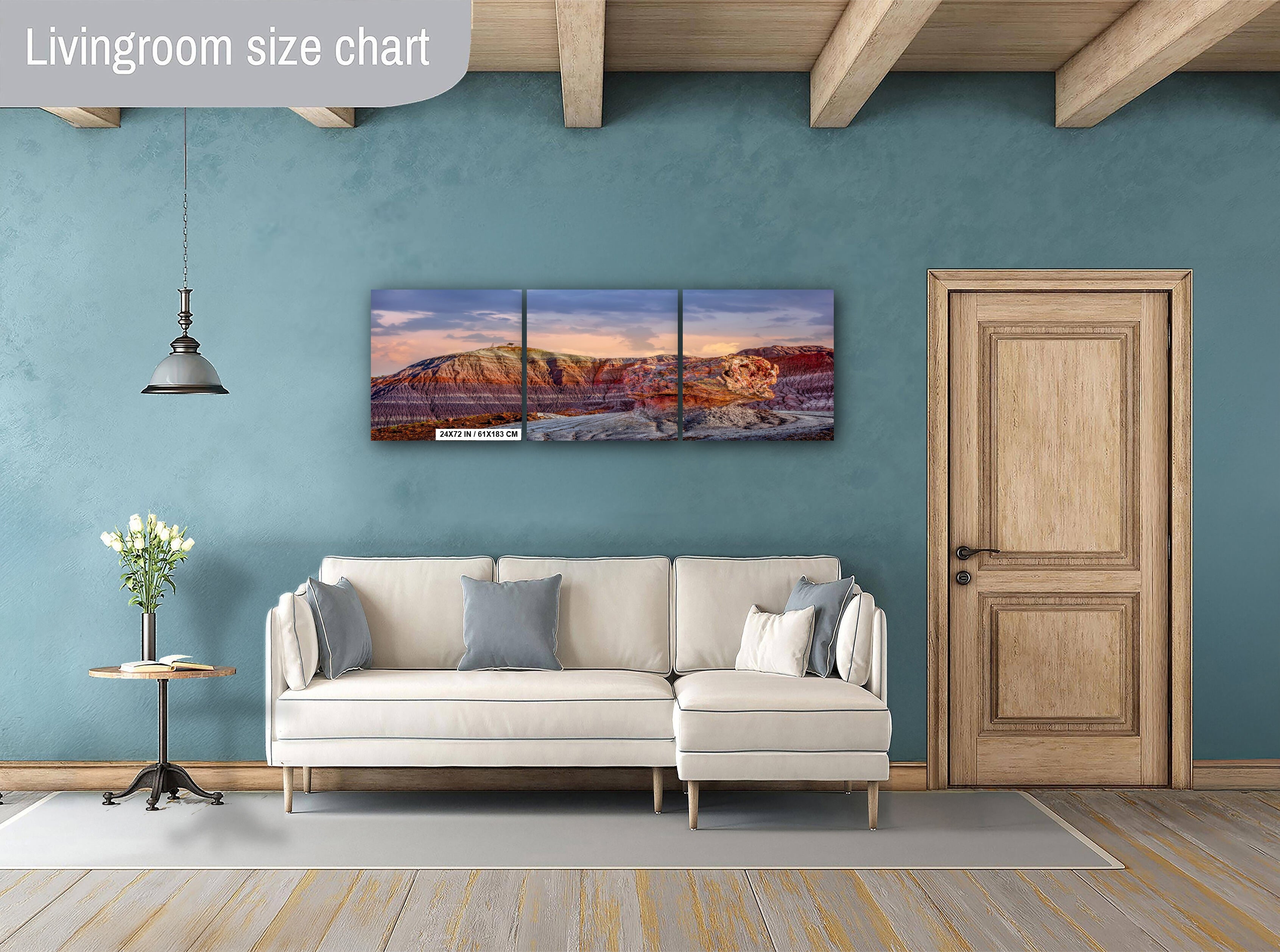 Petrified Forest Blue Mesa Arizona Landscape Photography Wall Art