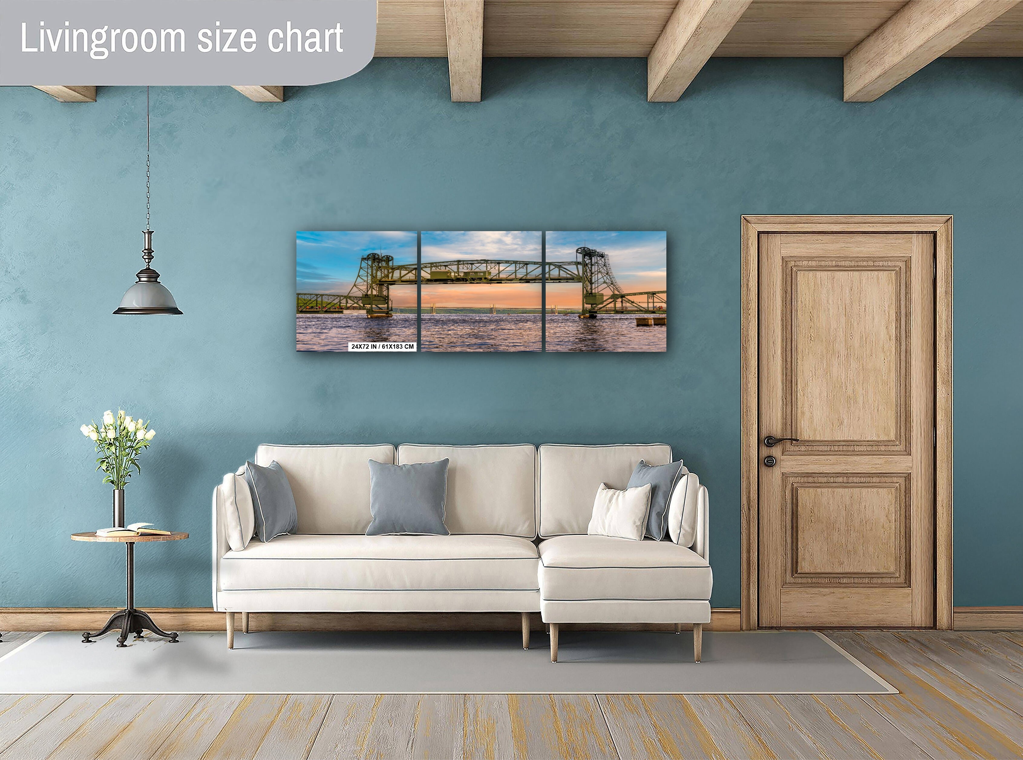 Stillwater Lift Bridge: St. Croix River Minnesota Landscape Photography Wall Art