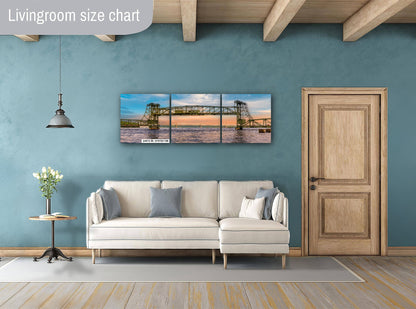 Stillwater Lift Bridge: St. Croix River Minnesota Landscape Photography Wall Art