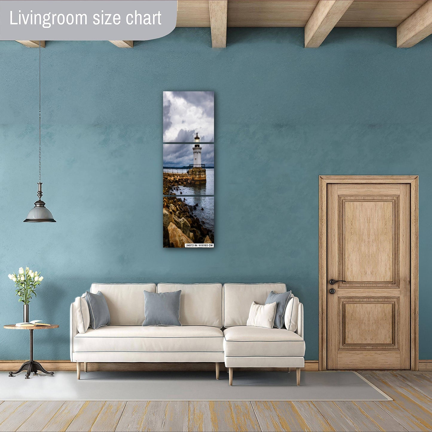 Bug Light Lighthouse | Portland Maine Nautical Wall Art - Black and White Seascape Print