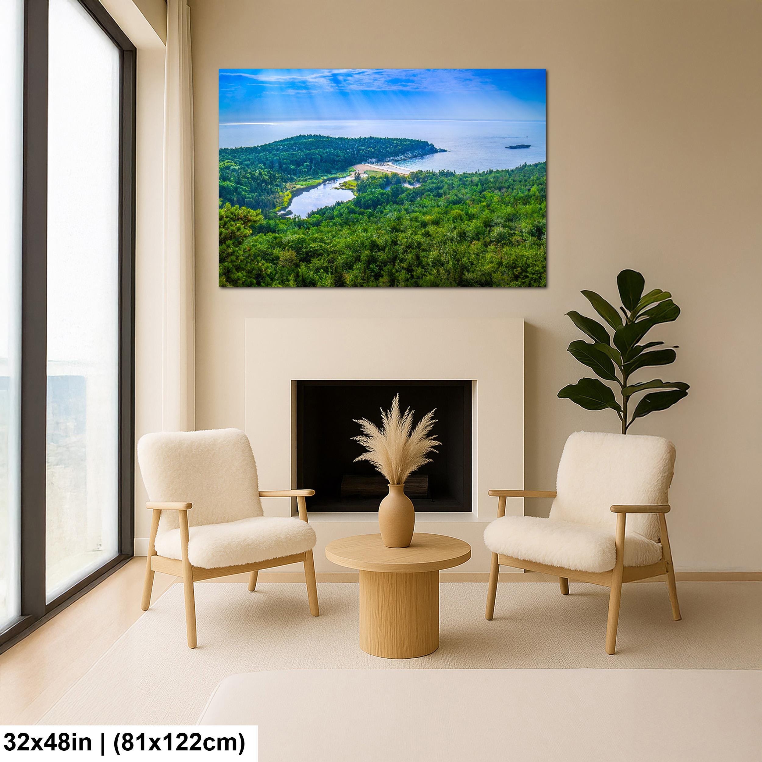 Sand Beach Cove: Acadia National Park Maine Seascape Photography Wall Art