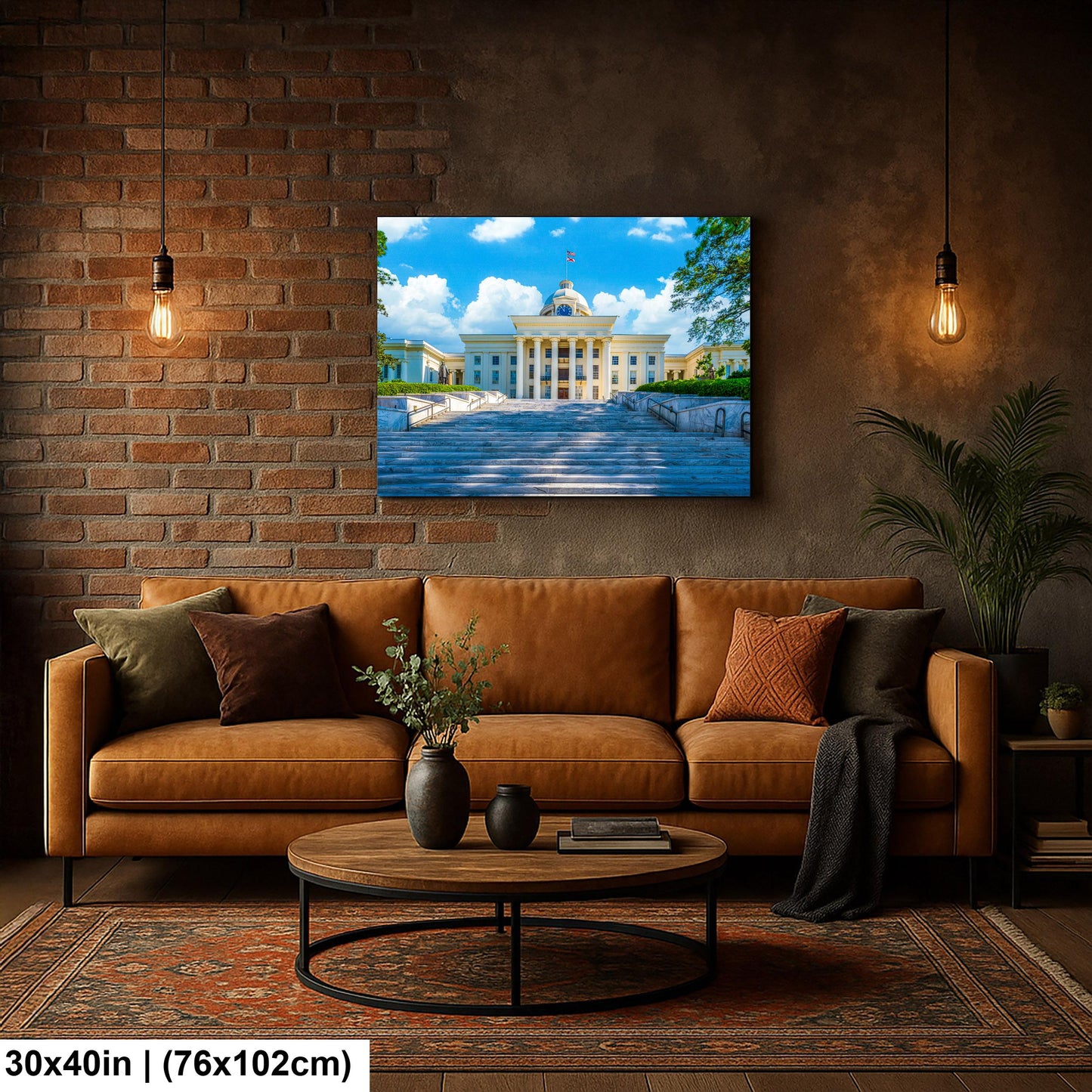 Alabama State Capitol Front Staircase, Montgomery Wall Art Photography